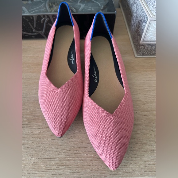 Rothy’s The High Point In Love Insole Tulip Pink Heels Shoes Womens - Picture 2 of 16